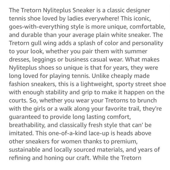 NWT Tretorn Women's Nylite Plus White Vintage Style Leather Lace-up Sneaker 8.5M - Picture 16 of 16